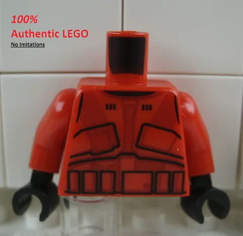 LEGO NEW Red Sith Trooper Torso (1x) 6280351 Minifigure Part 76382
