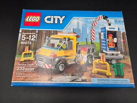 LEGO City 60073 Service Truck Set 233 pcs Porta Potty Sealed Retired