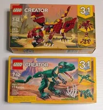 LEGO 31073 & 31058 Creator 3-in-1  Mythical Creatures / Dinosaurs New Sealed Box
