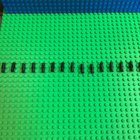LEGO Technic Pin Pieces/Parts Black Plastic Piece Lot of 91 (91 pieces)