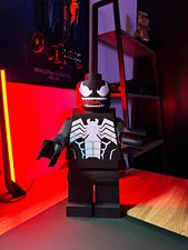 LEGO Venom Large Minifigure Figure Black & White, Superheroes, 10inch