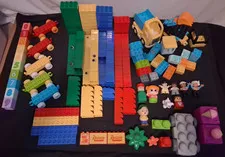 HUGE Lot of Lego Duplo & Megabloks Random Pieces Blocks Figures Cars Alphabet