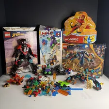 LEGO Bulk Lot Marvel Spider-Man Miles Morales NINJAGO Eternals w/ Boxes