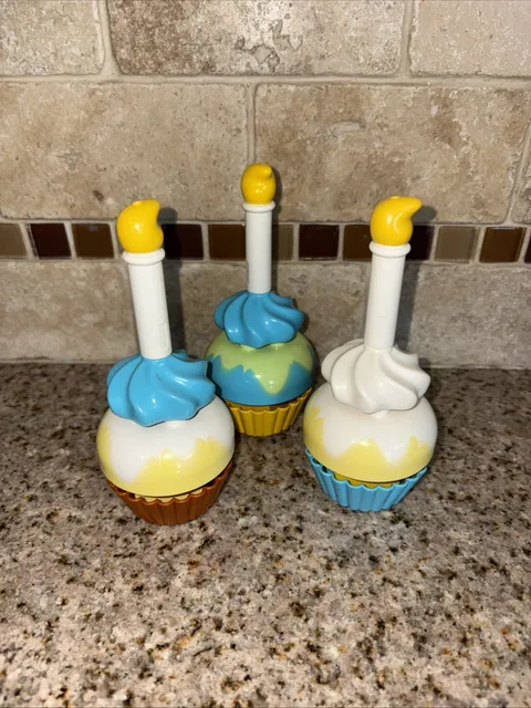 LEGO Duplo Lot Cupcake Lot Toppings Candle Whipped Cream Bricks Replacement #E23