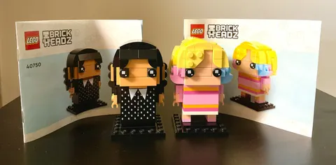 Lego 40750 WEDNESDAY & ENID Brickheadz Set With Instruction Manuals *NO BOX*
