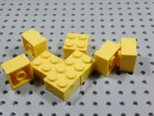 LEGO Lot of 8 Yellow 2x2 Bricks BK