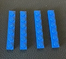 Lego 1x6 Plate Lot 4 Part #3666 Flat Blue