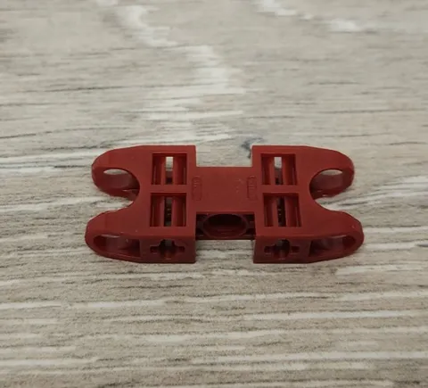 Lego 47296 Dark Red Crimson Technic Axle and Pin Connector 2 x 5 2 Ball Sockets