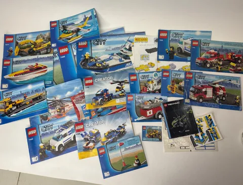 Lot of 18 Lego CITY Building Instruction Manual Booklets Fire Police Coast Guard