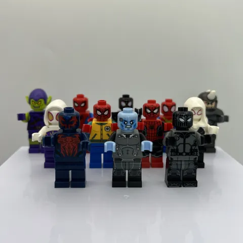 LEGO Marvel Spider-Man Minifig Lot Of 12 Electro Ghost Spider Rhino Green Goblin