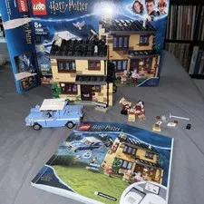 LEGO Harry Potter 4 Privet Drive (75968) W/Box 96% Complete With Mini Figures