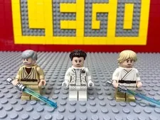 LEGO Star Wars Minifigure Set Luke Obi-Wan Leia Cloud City Version Episodes 4 5
