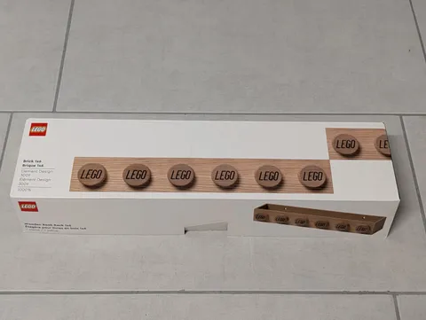 LEGO Room Shelf Copenhagen | Wall Shelf / Beige / Light Oak Wood | NEW | 5007107