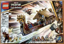 New LEGO Marvel Thor Love and Thunder: The Goat Boat (76208) Retired, Sealed