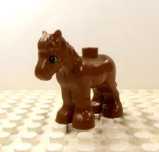 Lego Duplo Figure Brown Colt