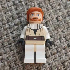 LEGO Star Wars Obi-Wan Kenobi Minifigure White Outfit Orange Hair
