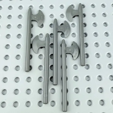 LEGO Minifigure Weapon Axe Halberd Lot of 5 -  Pearl Dark Gray - Castle
