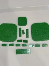 Lego green planks blocks pieces parts element lot