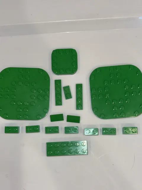 Lego green planks blocks pieces parts element lot