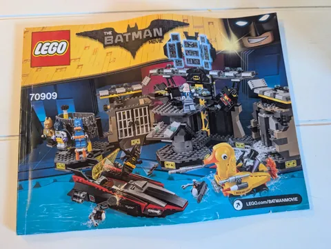 Lego 70909 Batman Batcave Break-In Instruction Manual Book Only - No Bricks
