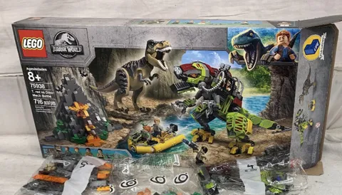LEGO 75938 Jurassic World T. Rex vs Dino-Mech Battle Open Box Sealed Bags