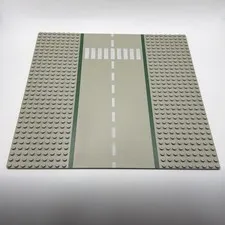LEGO Vintage Gray 10x10 32x32 Baseplate Airport Runway Roadway