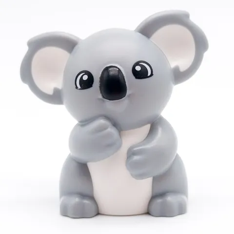 LEGO DUPLO Koala Animal Figure Grey White Australia Zoo Marsupial bb1286pb01