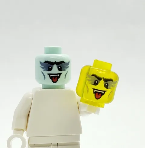 Lego Trans Yellow Vidiyo Vampire Guitarist Misprint Error Test Print Prototype