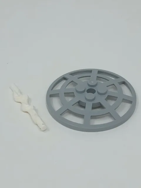 LEGO Light Gray Round Spiderwed & White Web Weapon