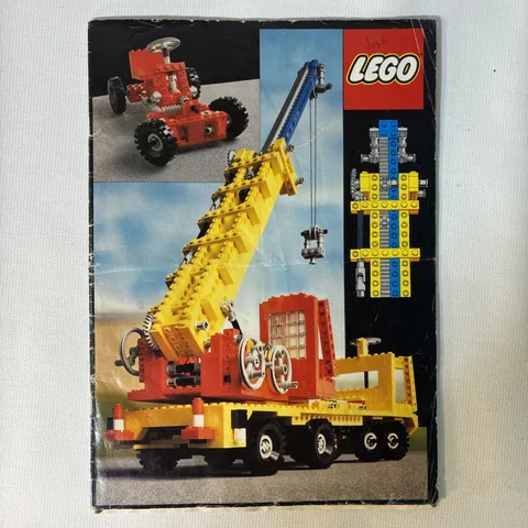 Rare 1979 Vintage Lego Master Builder Instruction Book - Early Technic Book