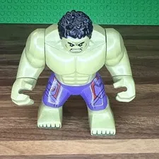LEGO Hulk Big Fig Minifigure sh0173 Dark Purple Pants w/ Avengers Logo (2015)