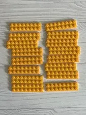 LEGO BRIGHT LIGHT ORANGE LOT 16 PCS 2X8 PLATE VARIETY BUILDING PIECES