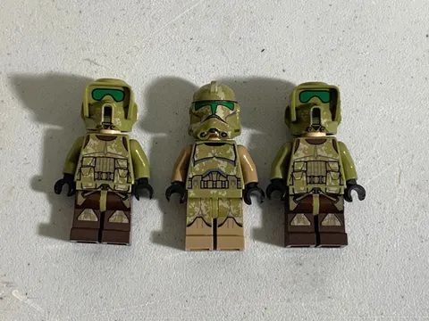 LEGO Star Wars Kashyyyk Troopers 3 Minifigures Great Condition 41st Elite Corps