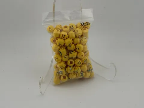 LEGO Bulk Lot Yellow Minifigure Heads Assorted Printed Faces Polybag 4+