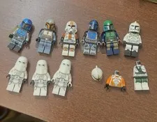 Lot of RARE Lego Star Wars, Mandalorians, Clones, Snow troopers + Rare Pieces