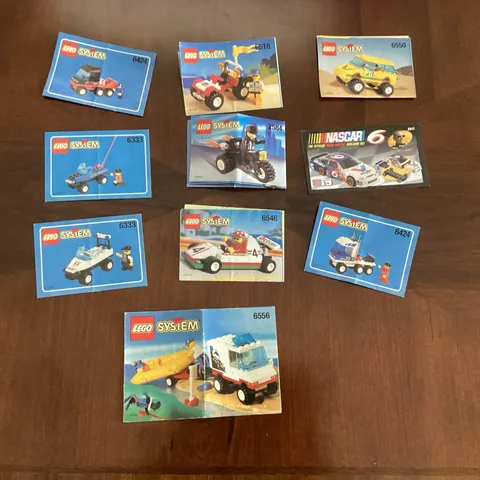 LEGO Instructions Lot (10) Lego 1990s Manuals Only Vintage 