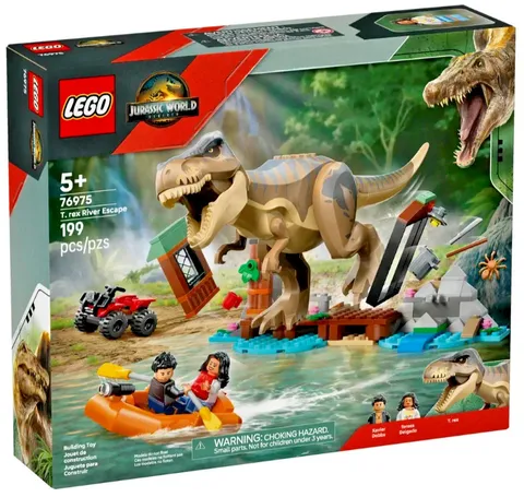 76975 T REX RIVER ESCAPE lego legos set jurassic park world rebirth NEW