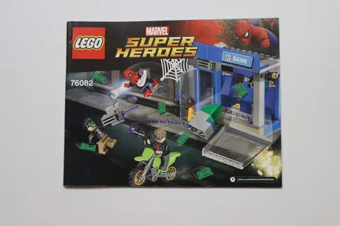 LEGO® Marvel Spider-Man 76082 ATM Heist Battle Instruction Manual Only!