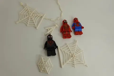 Marvel Lego Spider-Man, Carnage, & Miles Morales Minifigures w/ Accessories