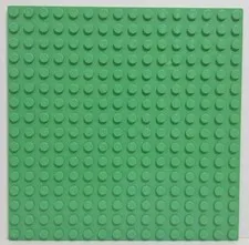 Lego Baseplate 16 x 16 Stud Size 5" x 5" Part #91405 Bright Green