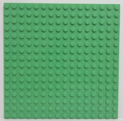 Lego Baseplate 16 x 16 Stud Size 5" x 5" Part #91405 Bright Green