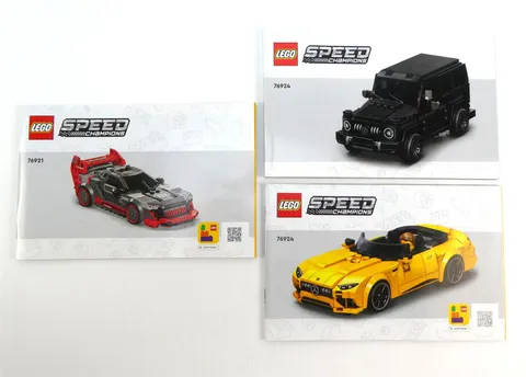 Lego SPEED CHAMPIONS Lot of 3 Instruction Manuals for Sets 76921 & 76924