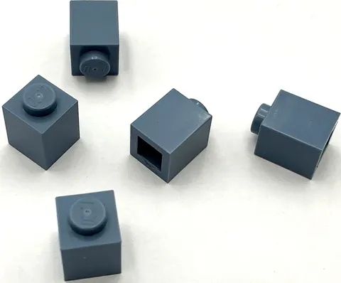 Lego 5 New Sand Blue Bricks Building Blocks 1 x 1 Parts