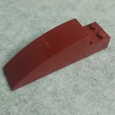 LEGO 41766 Slope Curved 8 x 2 x 2 with 4 Recessed Studs Dark Red x1 Genuine