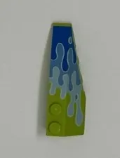 LEGO Parts~Wedge 6 x 2 Double Right Blue Water Splash 41747 pb030