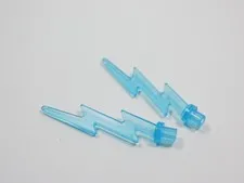 LEGO Lot of 2 Trans Light Blue Lightning Bolt Weapon Minifig Q7