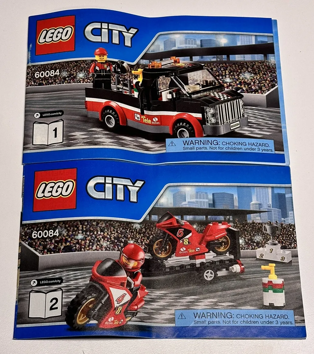 LEGO INSTRUCTION MANUALS, City, Racing Bike Transporter, 84 Pages, No. 60084