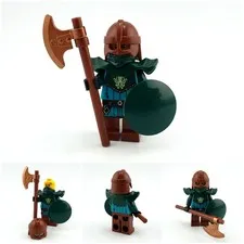 MOC from LEGO® Parts Kraken Knights Axewarrior / Axe Knight | Fits 10332 31168