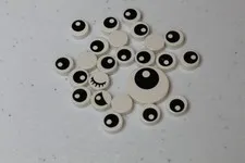 LEGO Numerous Animal Eyes 1x1 Round Tiles and one 2x2 Eye tile