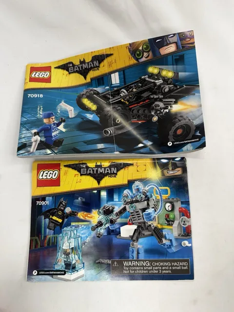 Lot Of 2 Lego Batman Manuals 70901 And 70918